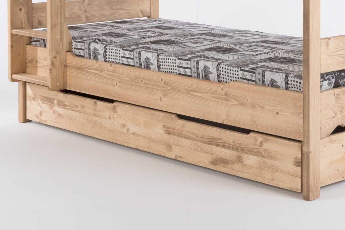 Lit rangement avec tiroir sous lit Megumi - Fabrication artisanale