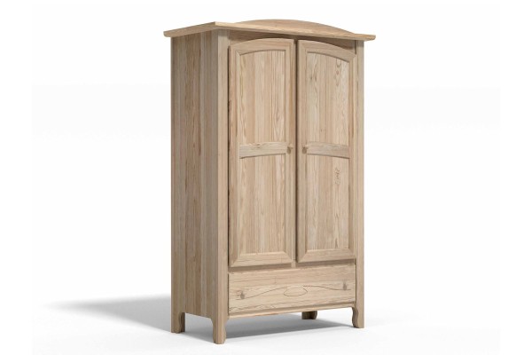 Armoire penderie lingère avec gravure / LUNA