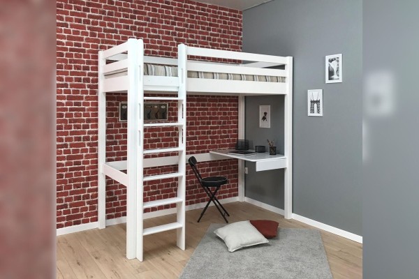 Lit mezzanine pour petits espaces avec bureau 90 / ANETO