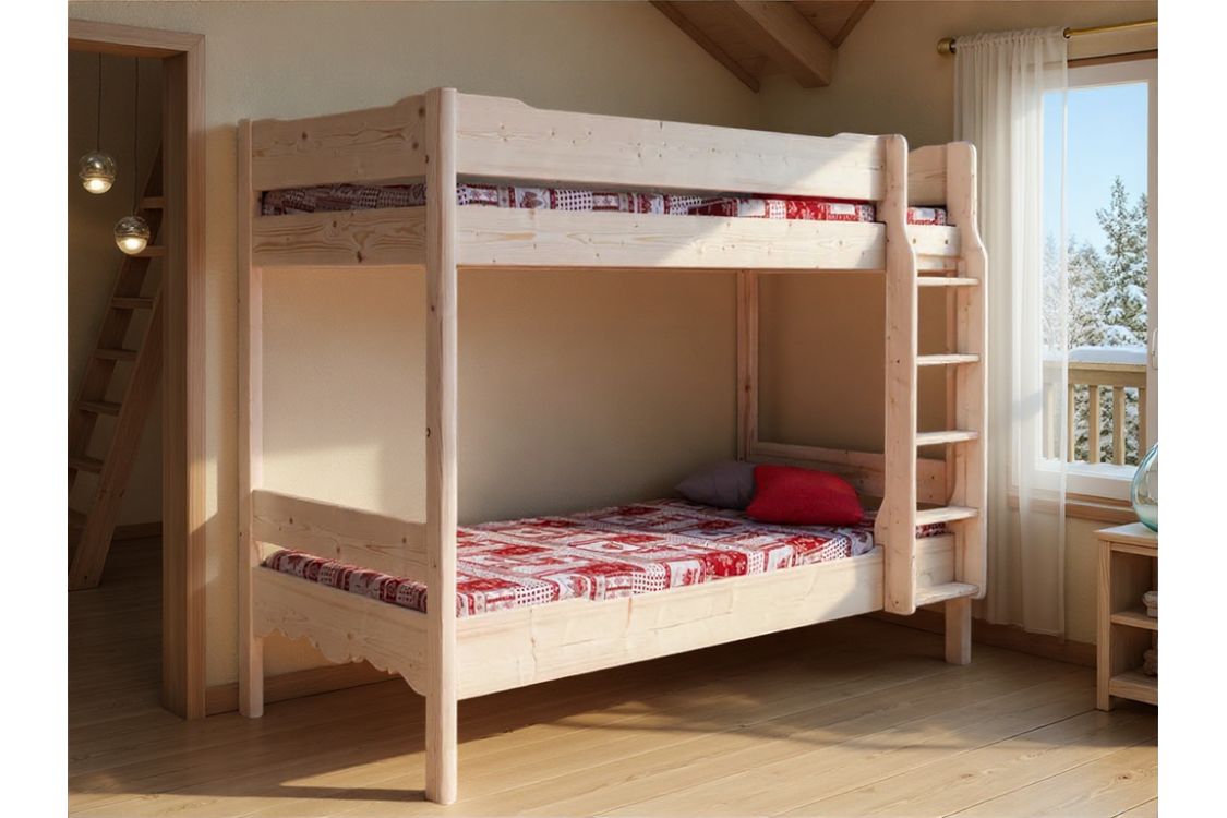 Lit superposé style montagnard CHATEL Lit superposé style montagnard CHATEL