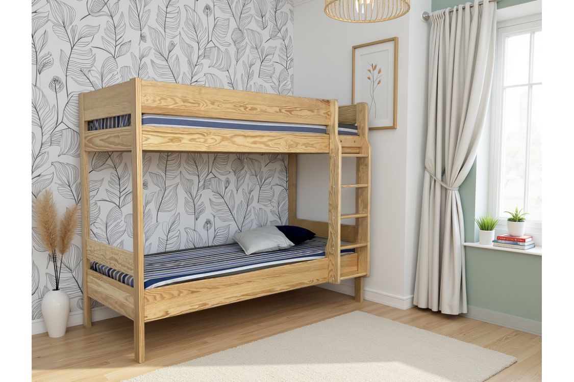 Lit solide superposé en bois massif SAINT LARY Lit solide superposé en bois massif SAINT LARY