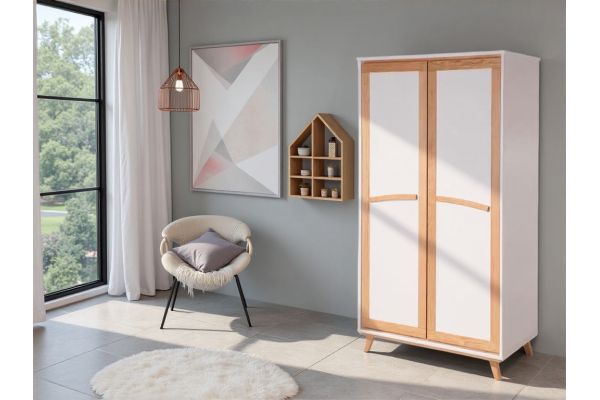 Armoire penderie 2 portes ELIN