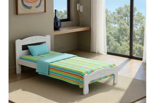 Lit pied de lit bas avec gravure / LUNA