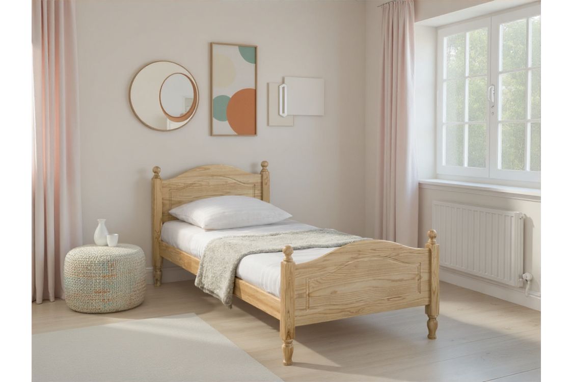 Lit romantique en bois massif DUCIE Lit romantique en bois massif DUCIE