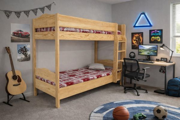 Lit superposé avec barrière de sécurité FONT ROMEU