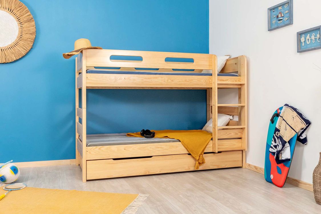 Lit superposé dissociable en bois avec tiroir  / Tana