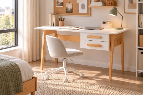 Bureau enfant slow-living 2 tiroirs ELIN